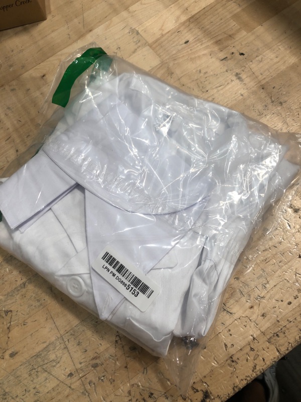 Photo 1 of *ONLY LAB COAT INCLUDED* Hercicy Nurse Dress Costume Set for Women White Short Sleeve Medical Lab Coat Nurse Cap Footed Pantyhose Halloween Cosplay(Classic Style,XL)