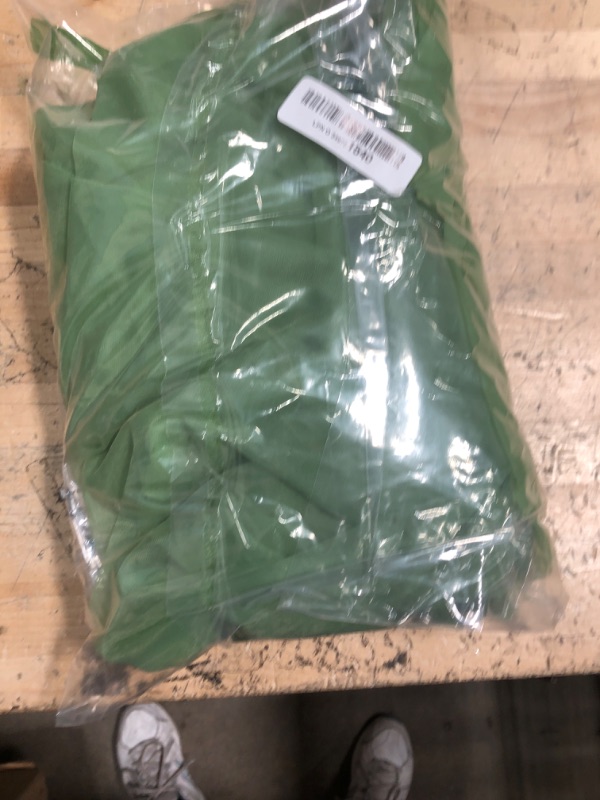 Photo 1 of 10x8ft Olive Green Tulle Backdrop Curtain with Lights String for Parites, Sheer Photo Backdrop Curtains with Lights for Wedding Backdrop Ceremony Reception Bridal Shower Baby Shower Birthday Party
