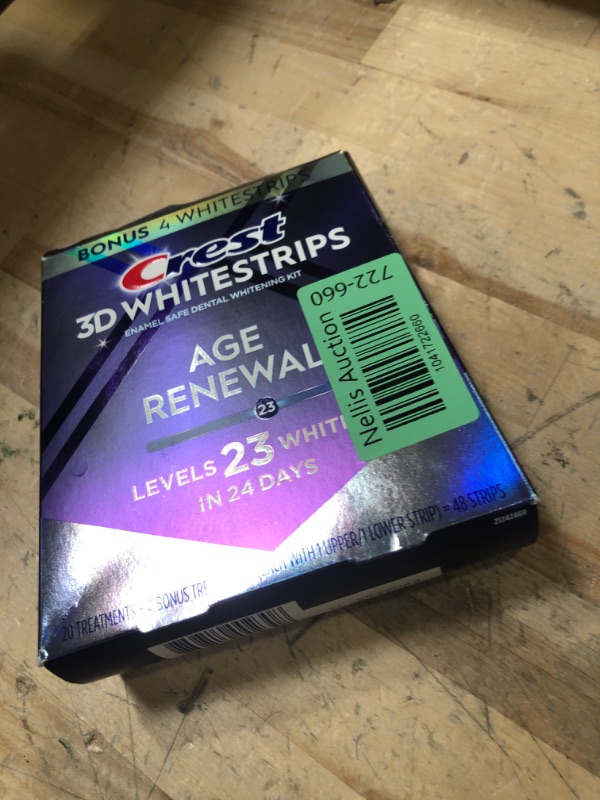 Photo 1 of Crest 3D Whitestrips Professional Effects Plus, 3D White, Teeth Whitening Strip Kit, 48 Strips (24 Count Pack), Crest Teeth Whitening Strips, Teeth Whitening Kit