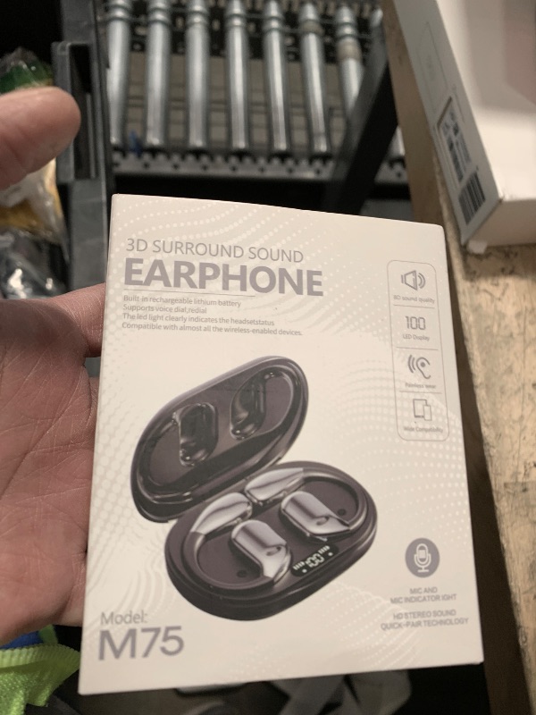 Photo 1 of AI Language Translator Earbuds, OWS Real-Time 3-in-1 Translation Earbuds 144 Languages & Accents, Translation Device for Travel Business Learning, Ebony