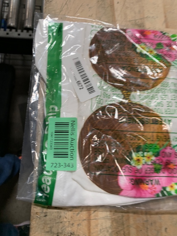Photo 1 of (iN WHITE)(m)Coconut Bra Hawaiian Tropical Costume Luau Party Hawaii T-Shirt 