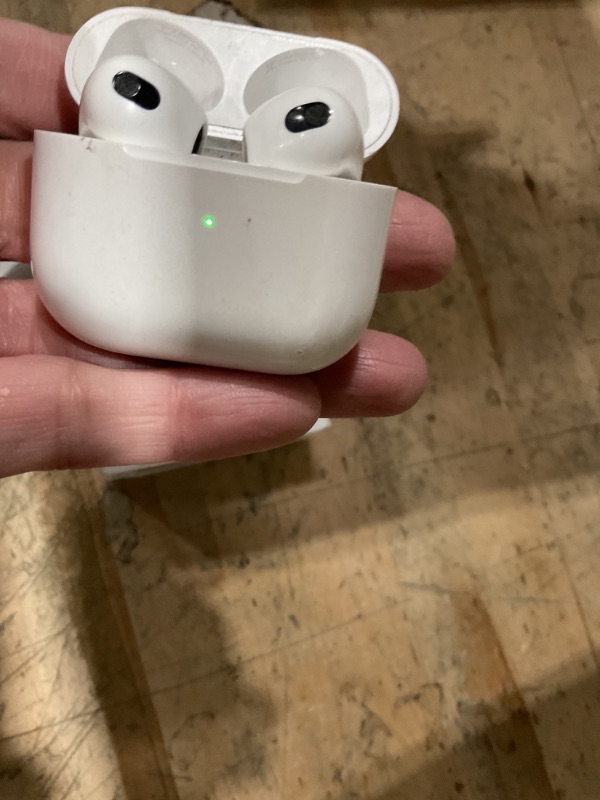 Photo 1 of Apple AirPods 4 Wireless Earbuds, Bluetooth Headphones, Personalized Spatial Audio, Sweat and Water Resistant, USB-C Charging Case, H2 Chip, Up to 30 Hours of Battery Life, Effortless Setup for iPhone