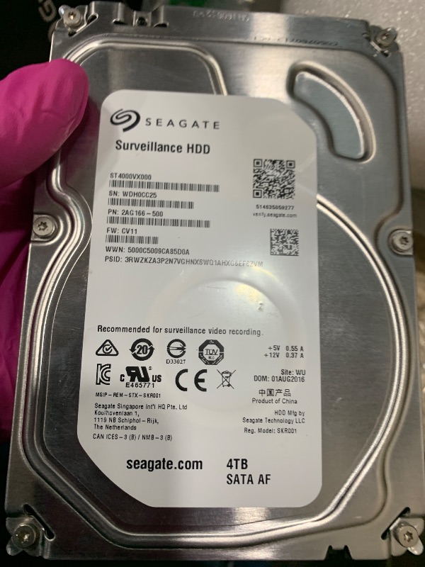 Photo 1 of (Old Model) Seagate 4TB Surveillance HDD 6Gb/s Internal Hard Drive (ST4000VX000)