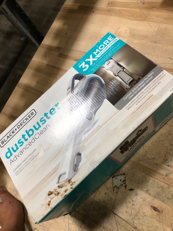 Photo 1 of ***PARTS ONLY*** ***NON REFUNDABLE*** BLACK+DECKER dustbuster AdvancedClean Cordless Handheld Vacuum, Compact Home and Car Vacuum with Crevice Tool (CHV1410L)