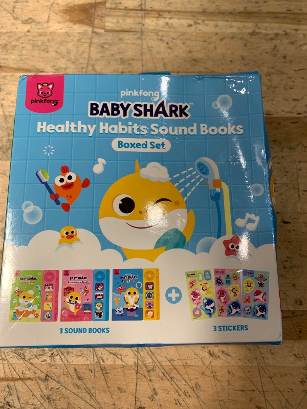 Photo 1 of [4BTN] Pinkfong Baby Shark Healthy Habits Sound Books Boxed Set | Potty Time, Brush Your Teeth & Bath Time | Musical Learning Toy for Toddlers 1-3 | Baby Shark Birthday
