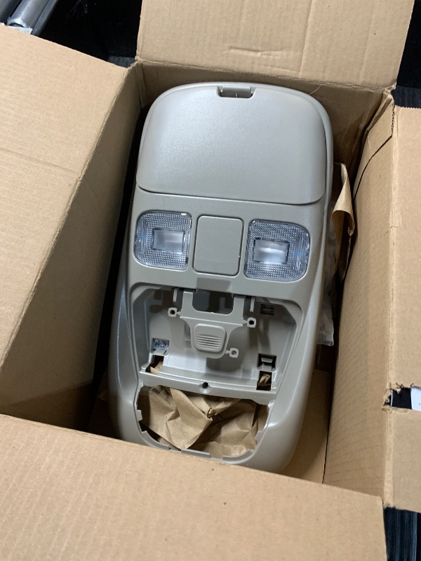 Photo 1 of LED Overhead Console Assembly Fit for Dodge Ram 1500 2500 3500 1998-2002 Cab Interior Ceiling Dome Map Reading Light Lamp Map lights Replaces# SN96TL2AA, SN94TL2AA, L0021202, 5013609AA, 55350657, Tan