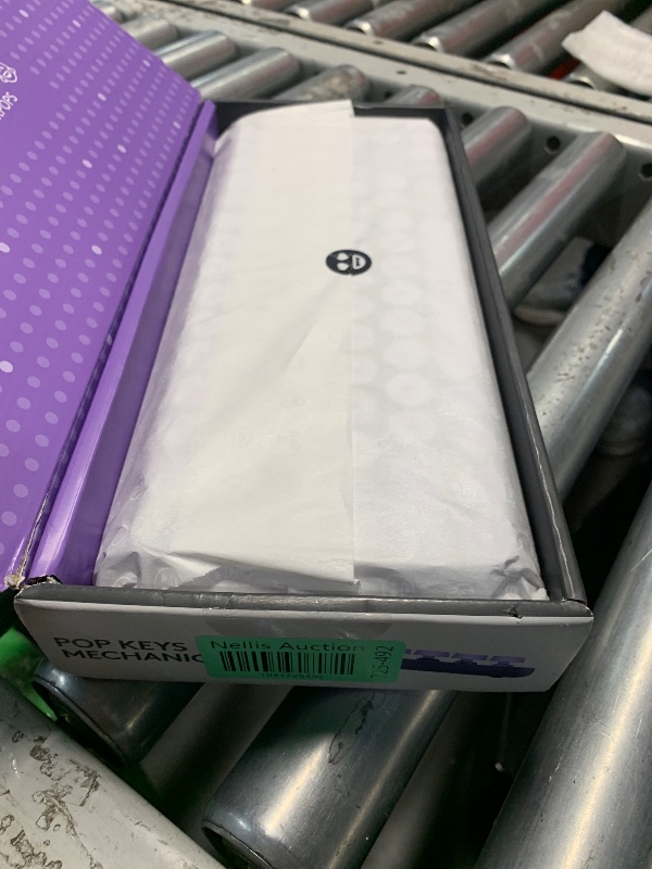 Photo 1 of Logitech POP Keys Mechanical Wireless Keyboard with Customizable Emoji Keys, Durable Compact Design, Bluetooth or USB Connectivity, Multi-Device, OS Compatible - Cosmos