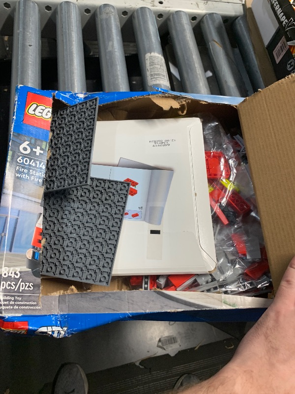 Photo 1 of **FACTORY SEALED -BOX DAMAGED**LEGO City Fire Station with Fire Truck Toy - Kids Toy Building Sets with 2 Fire Truck Attachments - Gifts for Boys & Girls Ages 6+ - Pretend Play Set with 5 Minifigures - 60414