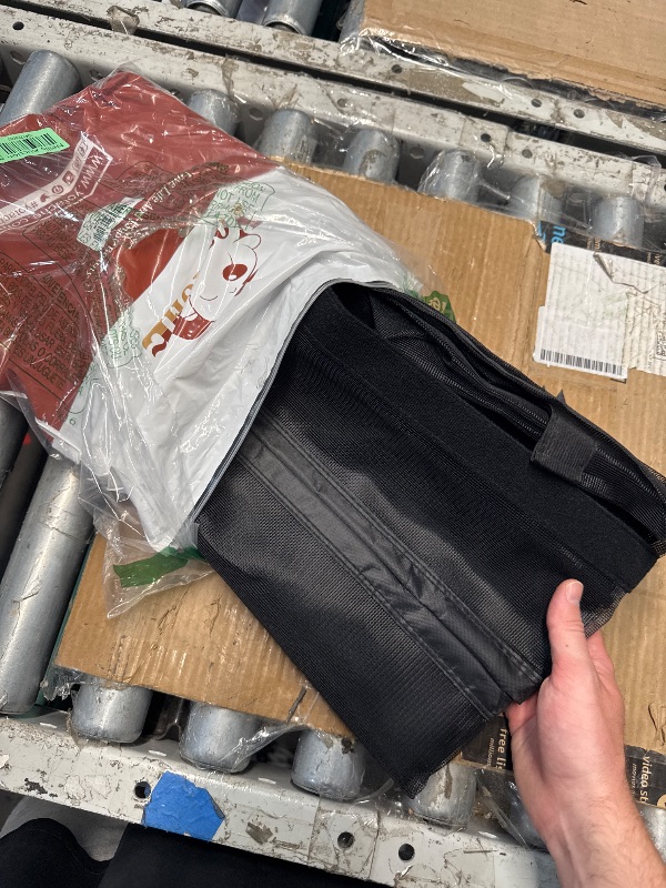 Photo 1 of (USED/FAIR) (POSSIBLE MISSING HARDWARE) (BAGGED) Yotache Reversible Left/Right Opening Magnetic Screen Door Fit Doors 36x82 Inch, Screen Size 38"x83" Anti-Tearing Screen Net with Strong Magnets for Front/Back Patio Door, Black