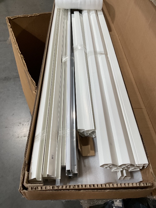 Photo 1 of (Used)(incomplete) DWVO 5x4 FT Outdoor Storage Shed with Reinforced Floor, All-Weather Resin Storage Shed with Lockable Door & Window, Waterproof Plastic