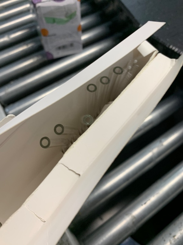Photo 1 of [22 Pcs] Reusable Glass Straws Shatter Resistant - Size 12"x8mm,9"x8mm,6"x8mm Including 9 Straight and 9 Bent Clear Glass Straws with 4 Cleaning Brush for 20 30 40 oz Tumblers,Cocktail,Coffee,Juice