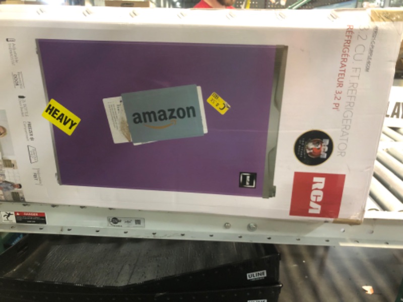 Photo 1 of RCA RFR321-PURPLE 3.2 Cu Ft Compact Fridge, Mini Refrigerator, Purple