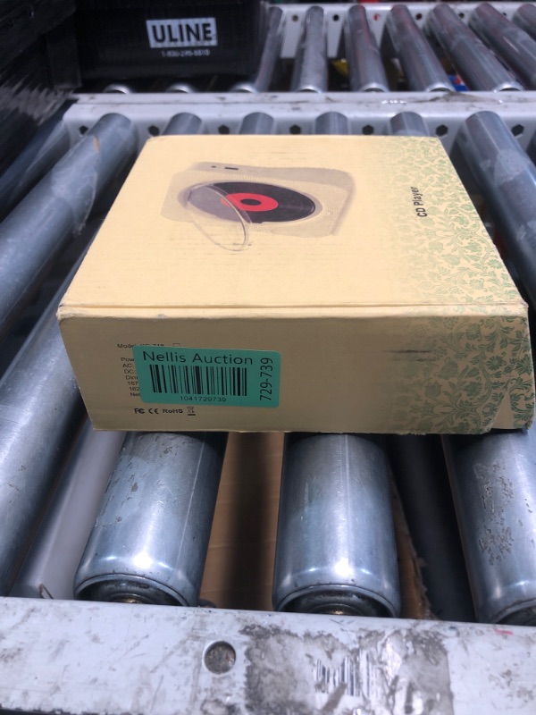 Photo 1 of CD Player Portable Bluetooth 5.1 Desktop CD Player with HiFi Sound Speakers,Remote Control,Dust Cover,LED Display,Boombox FM Radio,USB/AUX for Home,Kids (White)