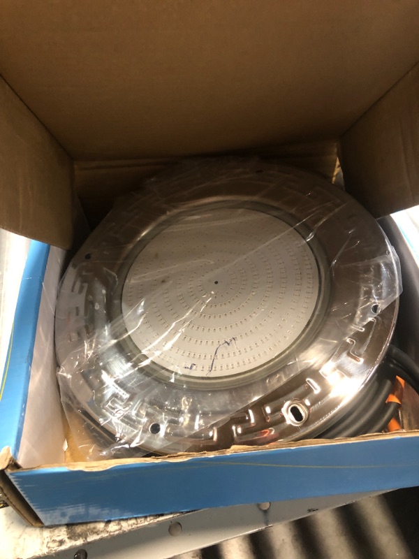 Photo 1 of Awanhe Pool Lights for Inground Pool, 60W 10 Inch LED Inground Pool Light with Controller, Remote and APP Control for Wet Niche, Color Changing Underwater Swimming Pool Lights with 50 Foot Cord