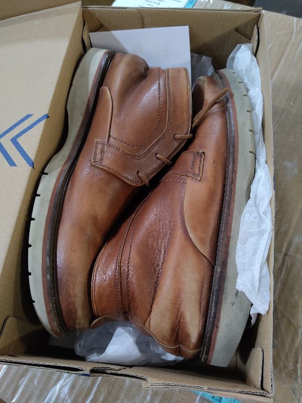 Photo 1 of (10) (HEAVILY WORN) (BOOT STYLE) Rockport mens Dressports 2 Go Plain Toe Oxford, New Caramel, 10 US