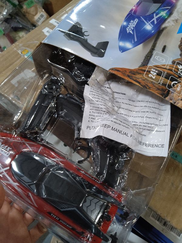 Photo 1 of TOLLCY Remote Control Boat for Kids, 2Pack RC Boats with LED Lights for Pools Lakes River & Bathtub, 2.4Ghz Control, Whole Body Waterproof, 2 Rechargeable Batteries Summer Water Toys