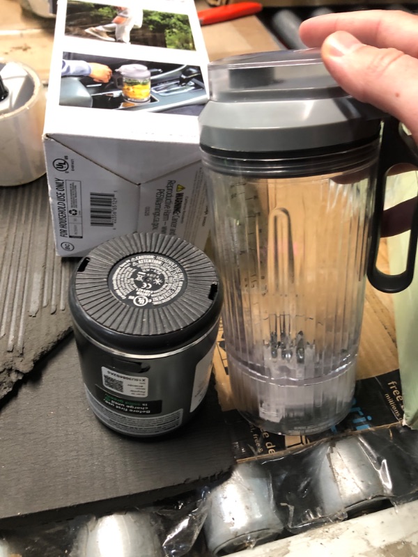 Photo 1 of ***MISSING POWER CORD***

Ninja Blast Max, Portable & Personal Blender + Twist & Go, Smoothie, Blend, Ice Crush, 3 Programs, Cordless, 22 oz removable Vessel, Dishwasher Safe, Leakproof, Grey, BC251GY