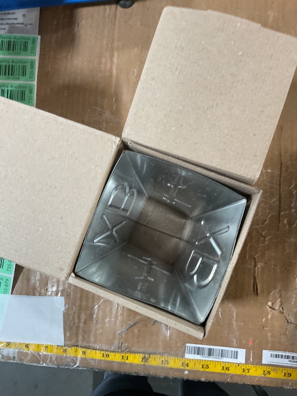 Photo 1 of 1KG Russian Orthodox Easter Paska Pascha Paskha Xb Metal Cheese Tvorog Mold | Kulich Pasha Mold for Making Easter Pie in Orthodox Easter Day