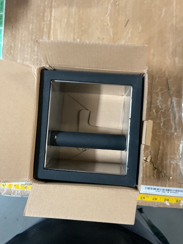Photo 1 of SANTOW Bottomless Knock Box Chute, Open Bottom Knock Box Chute, Built-in Desktop Waste Bucket, 3.2L Stainless Steel Bottomless Knocking Residue Box for Home, Cafe, Restaurant and Hotel Use