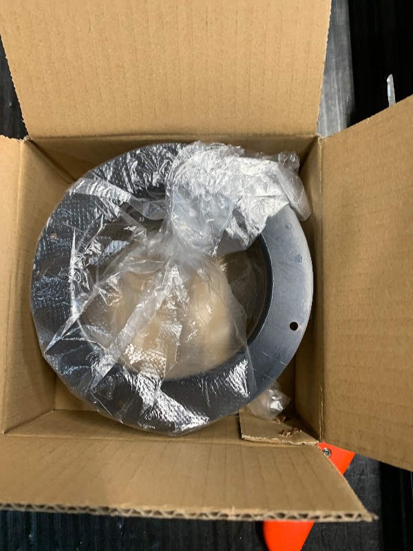 Photo 1 of Hon&Guan 4 Inch Duct Connector, 4 Inch Duct Connector Flange Dryer Vent Connector for Heating Cooling Ventilation System, Plastic Dryer Vent Wall Plate -Black.