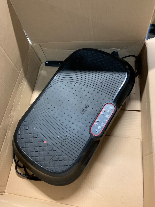 Photo 1 of (PARTS) (NOT FUNCTIONAL) 
LifePro Vibration Plate Exercise Machine - Whole Body Workout Vibration Fitness Platform w/ Loop Bands - Home Training Equipment for Weight Loss & Toning (Black)