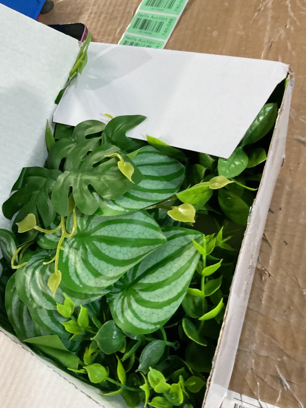 Photo 1 of (MISSING ONE) Der Rose 6 Pack Fake Plants Small Artificial Plants for Home Office Desk Bathroom Aesthetic Farmhouse Room Decor Indoor