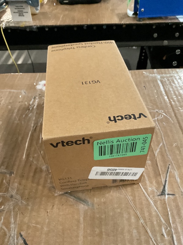 Photo 1 of [New] VTech VG131 DECT 6.0 Cordless Phone - Bluetooth Connection, Blue-White Display, Big Buttons, Full Duplex Speakerphone, Caller ID,Easy Wall Mount, 1000ft Range (White/Grey)