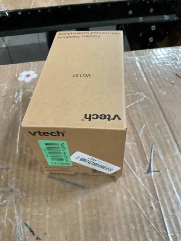 Photo 1 of [New] VTech VG131 DECT 6.0 Cordless Phone - Bluetooth Connection, Blue-White Display, Big Buttons, Full Duplex Speakerphone, Caller ID,Easy Wall Mount, 1000ft Range (White/Grey)