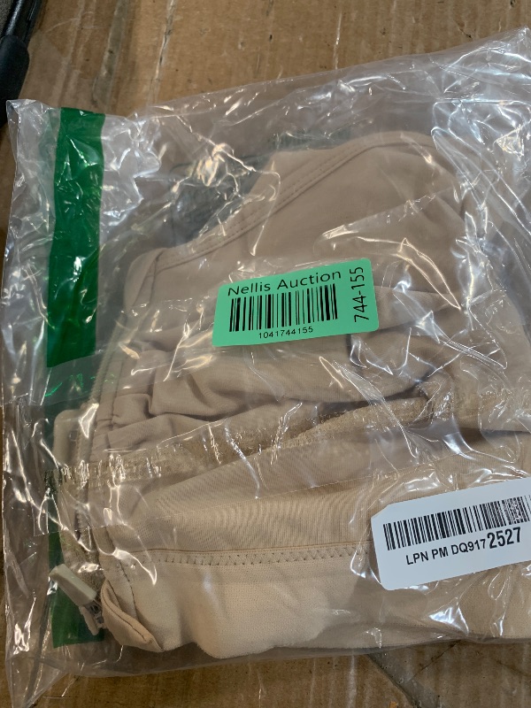 Photo 1 of (LARGE) (USED/FAIR) CYDREAM Zip Front Bra for Women Wireless Full Coverage Comfort Everyday Post Surgery Compression Bras Adjustable Straps (US, Alpha, Large, Regular, Regular, Beige)