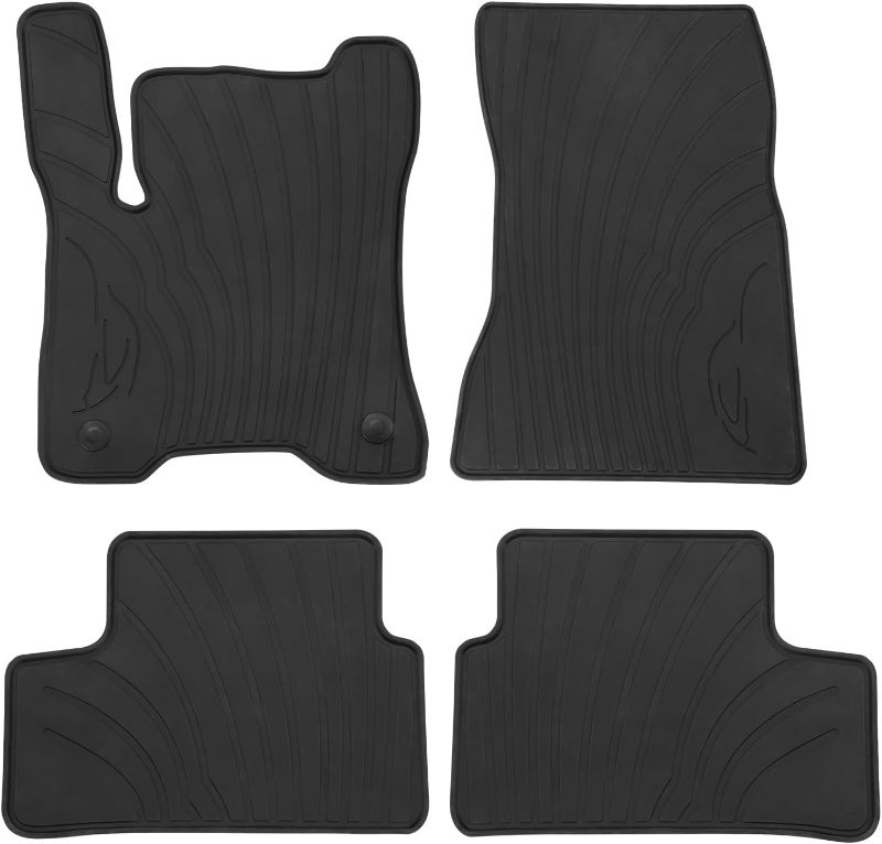 Photo 1 of ***SEE NOTES*** 
Car Floor Mats Custom Fit for Mercedes Benz EQB 250 300 350 2020-2025 (2rd Split Type) Full Black Rubber Auto Liner Mats All Weather Protection Odorless
