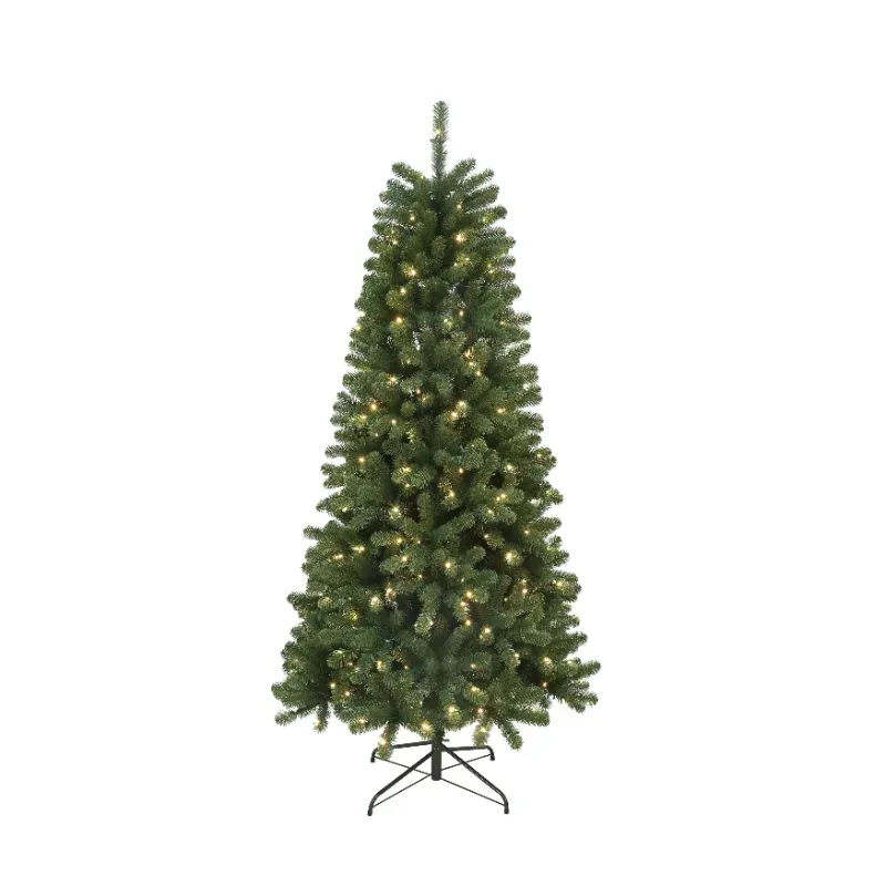 Photo 1 of (PARTIAL SET) (USED/FAIR) HOLIDAY TIME 7FT BRIDGEPORT SPRUCE ARTIFICIAL CHRISTMAS TREE