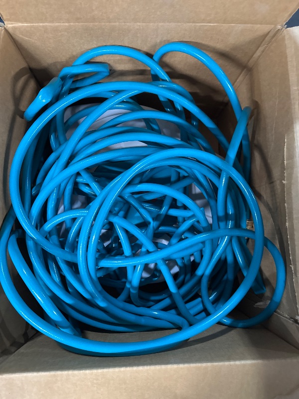 Photo 1 of ***PARTS*** (UNTESTED) ENEACRO Retractable Garden Hose Reel 1/2"×100ft with 10 Pattern Hose Nozzle, Brass Connector, Auto Rewind/Any Length Lock/ 180° Swivel Bracket, Ideal for Garden Watering