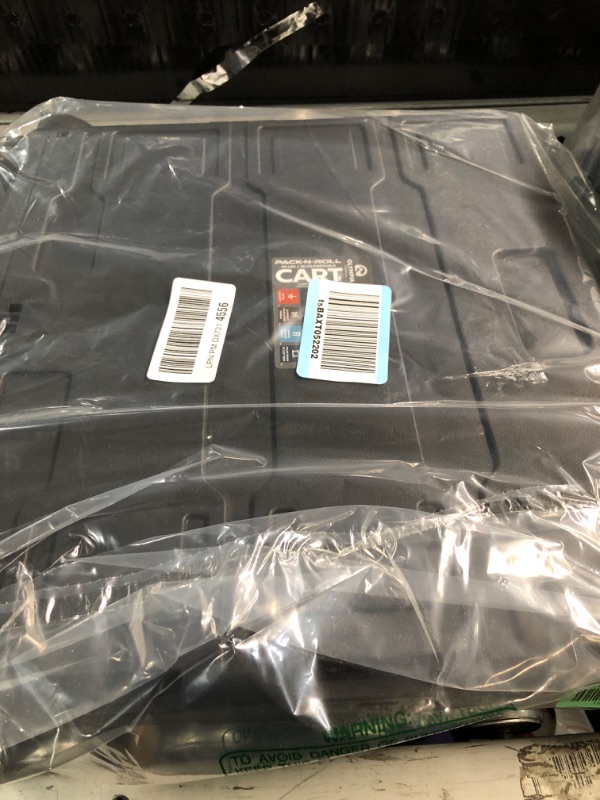 Photo 1 of (USED/FAIR) (BAGGED) Olympia Tools 85-010 Grand Pack-N-Roll Portable Tools Carrier with Telescopic Handle, 80 Lb. Load Capacity, Black