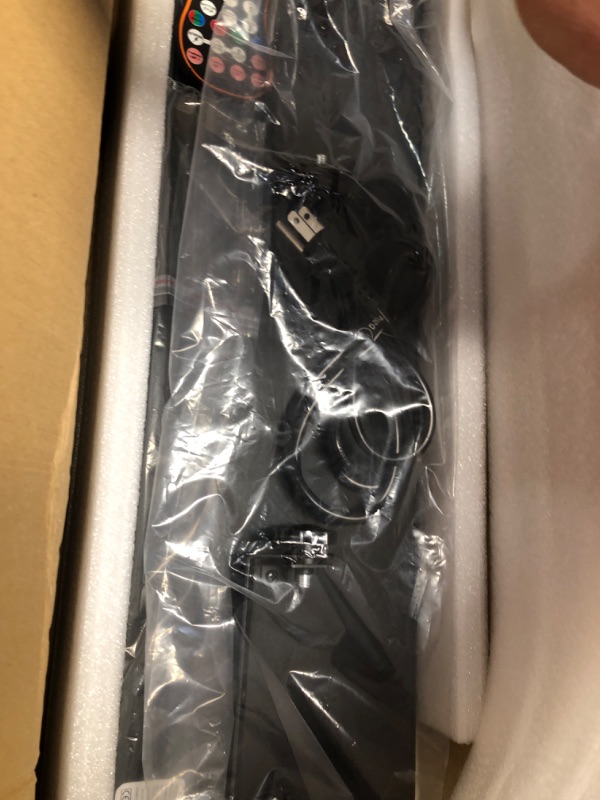 Photo 1 of (POWER TESTED) (GOOD/FAIR) (MISSING REMOTE) U`King Stage Laser Light, 5 Beam Sound Activated DJ Party Lights RGBYC LED Music Projector with Remote Control DMX for Dancing Birthday Bar Pub Stage