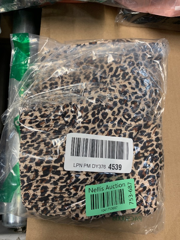 Photo 1 of (SMALL) (BAGGED) WDIRARA Women's Cheetah Print Shorts High Waisted Straight Leg Summer Leopard Boxer Shorts Brown Small