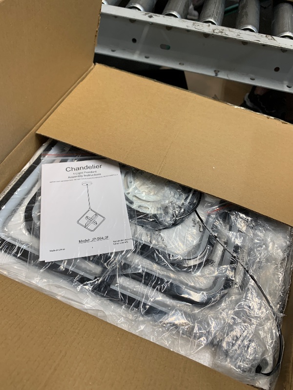 Photo 1 of BNHHLZ Modern LED Pendant Lights Plated Black Rectangular Pendant Light Fixtures 4000K 35W Dimmable Pendant Lighting for Dining Room Kitchen Island Bedroom Living Room Foyer?3-Ring?