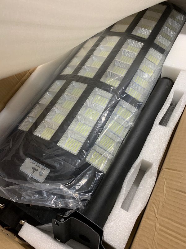 Photo 1 of (Sold for parts only) JOYEYE 10000W Solar Street Lights Outdoor: Commercial Solar Parking Lot Lights with Motion Sensor and Remote Control, IP66 Waterproof