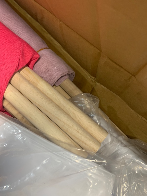 Photo 1 of Lemosae 4 Pack Teepee Tent for Kids Slumber Party with Mattress,Fitted Sheet,Light String,Natural Cotton Washable Sleepover Tents for Girls Party Birthday Slumber Movie Night Supplies(Colorful)