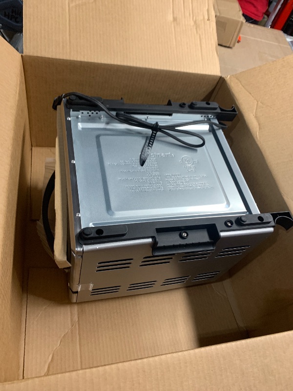 Photo 1 of (NON-FUNCTIONAL) (PARTS/SCRAP) (DENTED) Cuisinart TOA-26 Compact Airfryer Toaster Oven, 1800-Watt Motor with 6-in-1 Functions and Wide Temperature Range, Air Fryer, Stainless Steel