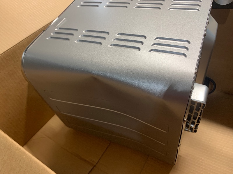 Photo 1 of (NON-FUNCTIONAL) (PARTS/SCRAP) (DENTED) Cuisinart TOA-26 Compact Airfryer Toaster Oven, 1800-Watt Motor with 6-in-1 Functions and Wide Temperature Range, Air Fryer, Stainless Steel