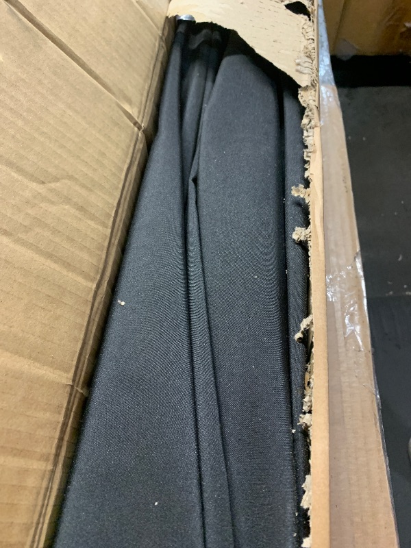 Photo 1 of (Missing pieces)(not all lights work) Blissun 7.5 ft Solar Umbrella 18 LED Lighted Patio Umbrella Table Market Umbrella, Black