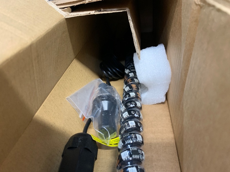 Photo 1 of (Missing pieces) Nirider 4ft LED Whip Light with Flag Pole Remote Control Spiral RGB Chase Light Offroad Warning Lighted Antenna LED Whips for UTV, ATV, Off Road