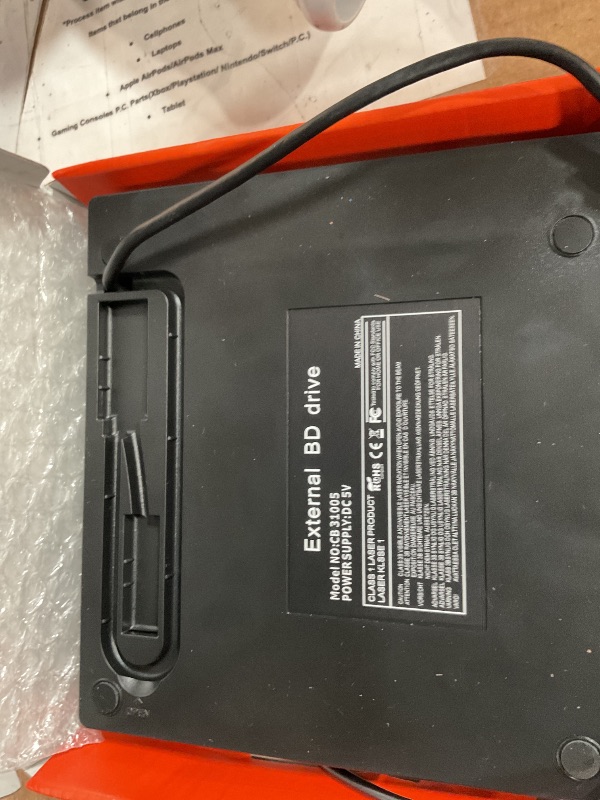 Photo 1 of 7 in 1 External Blu Ray Drive, External Blueray/DVD Drive for PC with SD/TF Port Blu Ray Burner, Support 100G Disc R/W for PC External Blu Ray Drive for Windows Linux MacOS Laptop Desktop