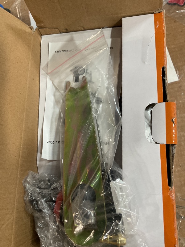 Photo 1 of ***MISSING 2 NEEDLES AND NOZZLES***

BANG4BUCK Professional HVLP Gravity Feed Air Spray Gun, 1.4mm 1.7mm 2.5mm Nozzles, 1000cc Aluminum Cup with Gauge for Auto Paint, Primer, Clear/Top Coat & Touch-Up