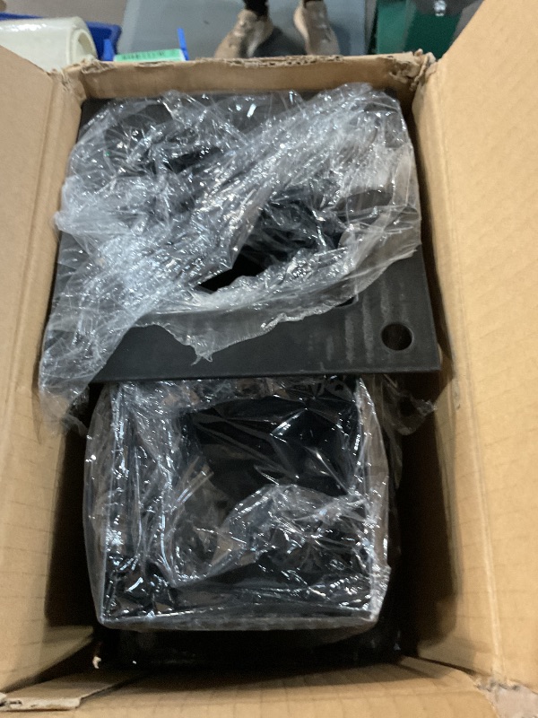 Photo 1 of (4 PCS) LADECH 4x4 Wood Fence Post Anchor Base, 2mm Thick Steel and Black Powder Coated,Come with Wood Screws and Concrete Anchors (Black - 4 PCS)