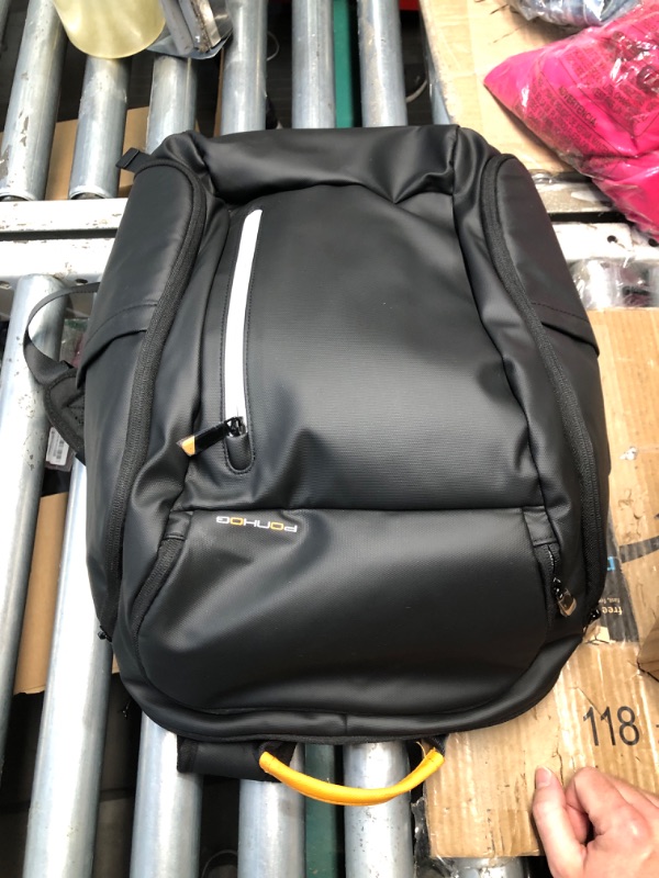 Photo 1 of (used/fair) Ponhog 18 Inch Laptop Backpack for Men, Business Travel Anti-Theft Backpack with USB Charging Port, Water Resistant Computer Bag Carry On Flight Approved for Work College Weekender, Black