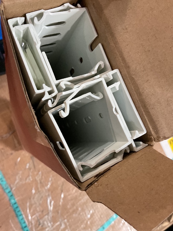 Photo 1 of 66in(4X L16.5in) Professional Server Rack Cable Management Raceway, H1.4in x W1.6in Cable Raceway Kit, Electrically Safe PVC Open Slot Wire Raceway for Under Desk/Computer/Network Cords, White