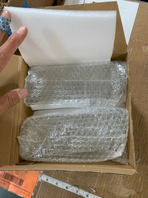 Photo 1 of 24 Pack Acrylic Sign Holder Self Standing Slanted Back Acrylic Picture Frame Clear Photo Frame 4" x 6" Sign Clear Plastic Paper Holder for Office Home Store Restaurant Memo Document