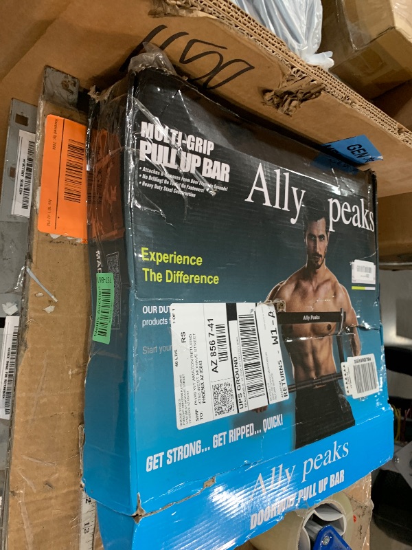 Photo 1 of ALLY PEAKS Pull Up Bar Thickened Steel Pipe Super Heavy Duty Steel Frame Upper Workout Bar| Multi-Grip Strength for Doorway | Indoor Chin-Up Bar Fitness Trainer for Home Gym Max Limit 440 lbs