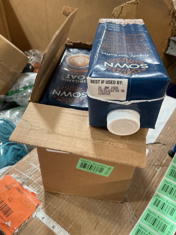 Photo 1 of *FACTORY SEALED*
*NONREFUNDABLE*
SOWN Organic Oat Creamer Salted Carmel - Barista Oat Milk Non Dairy Coffee Creamer - Plant Based, Dairy-Free, Vegan, Gluten-Free, Non-GMO, Shelf Stable - 32oz (Pack of 6)